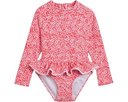 Цельный купальник Snapper Rock Kids Ditsy Bloom Skirt Surf Suit с защитой UPF 50+