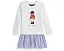Платье Polo Bear с полосатой юбкой из флиса для малышей и младших детей Polo Ralph Lauren