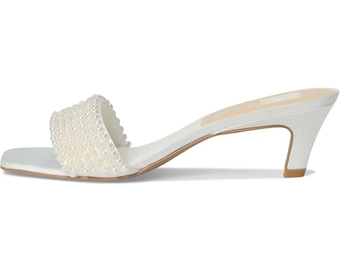 Dolce Vita Rexa Pearl босоножки из атласа с жемчужным декором