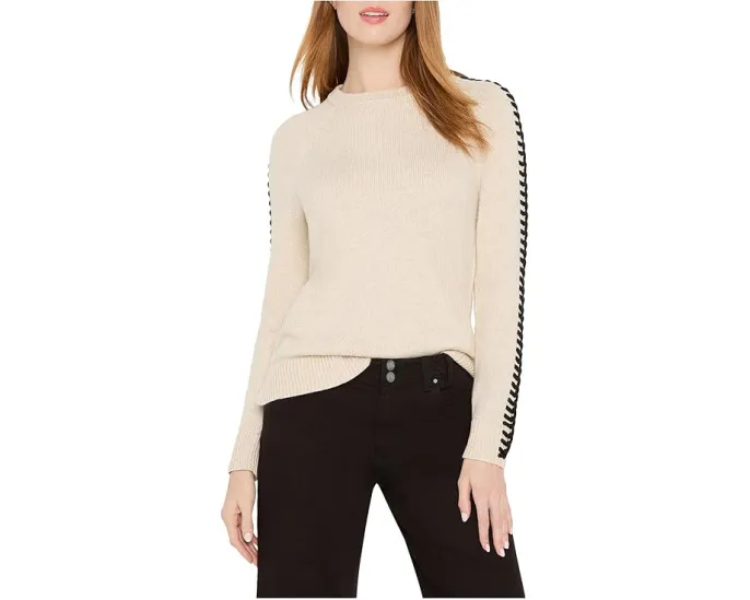 Свитер NIC+ZOE Petite Dashing Down Metallic с металлизированной нитью