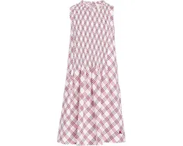 Платье Burberry Kids Yvette для детей с клетчатым принтом и присборенным лифом