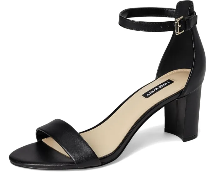 Сандалии Nine West Pruce с открытым носком и устойчивым квадратным каблуком