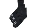 Носки Quarter Run 3 пары HOKA черные