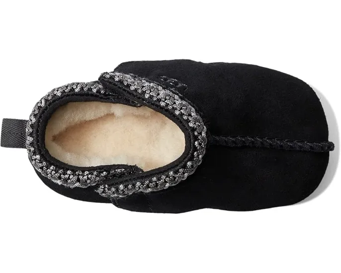 Детские тапочки UGG Tasman из замши на липучке