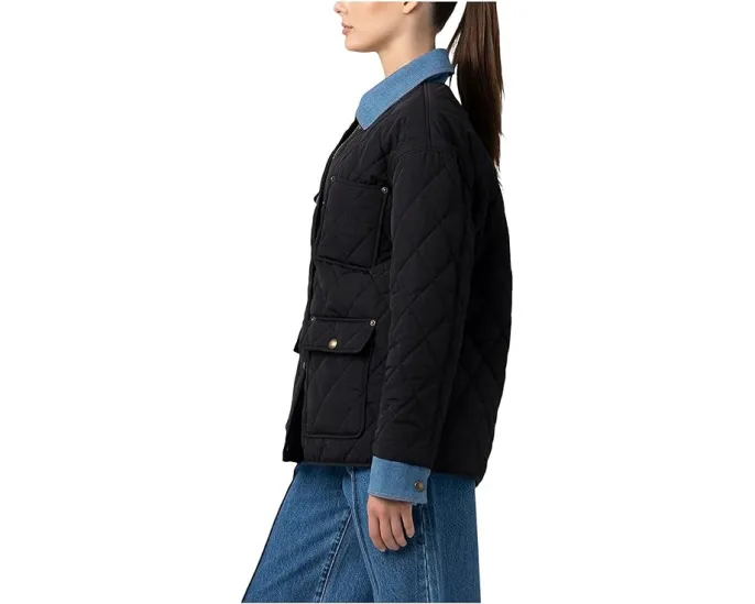 Стеганая куртка Blank NYC с джинсовыми деталями