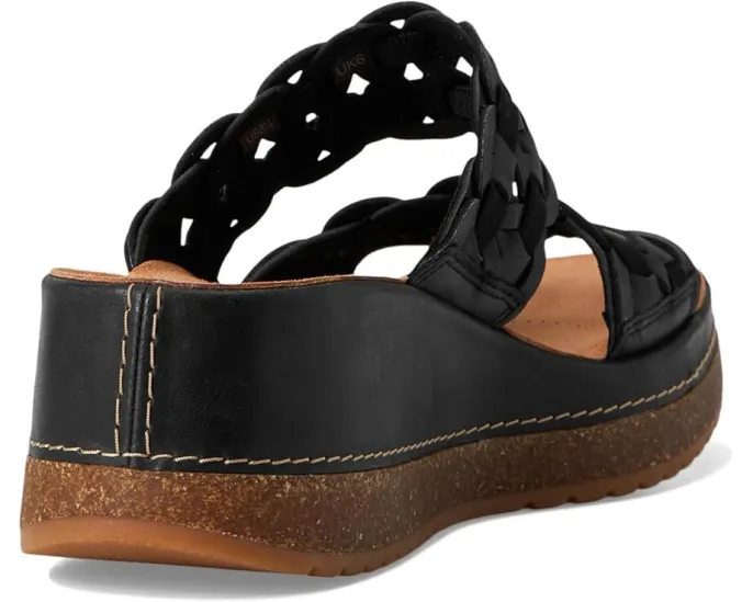 Сандалии-мюли Clarks Kassanda Mule с плетеной платформой