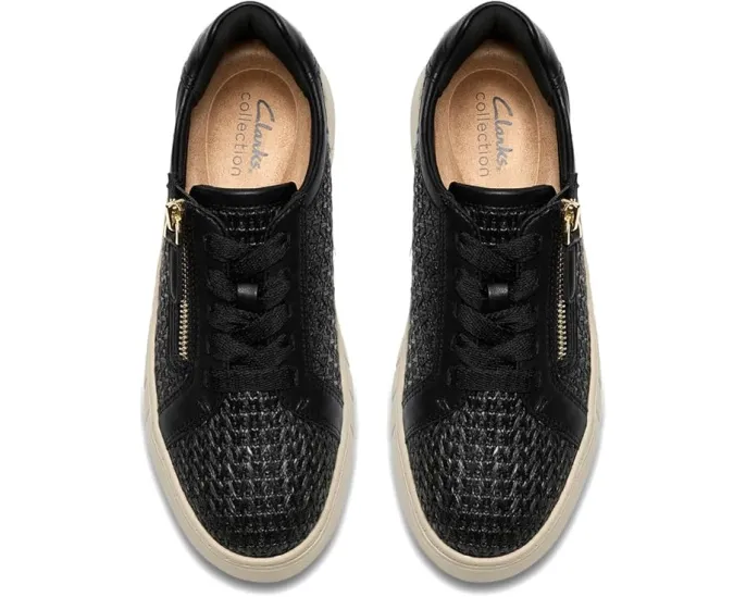 Кроссовки Clarks Mykah Joyfull из текстиля raffia с боковой молнией