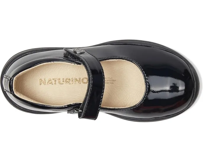 Туфли Naturino Catania 2 на липучке для детей черные