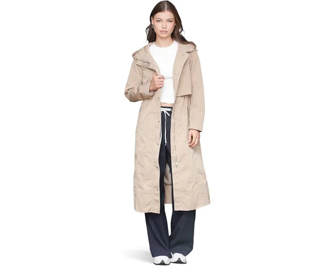 Длинный анорак Avec Les Filles с капюшоном и регулировками