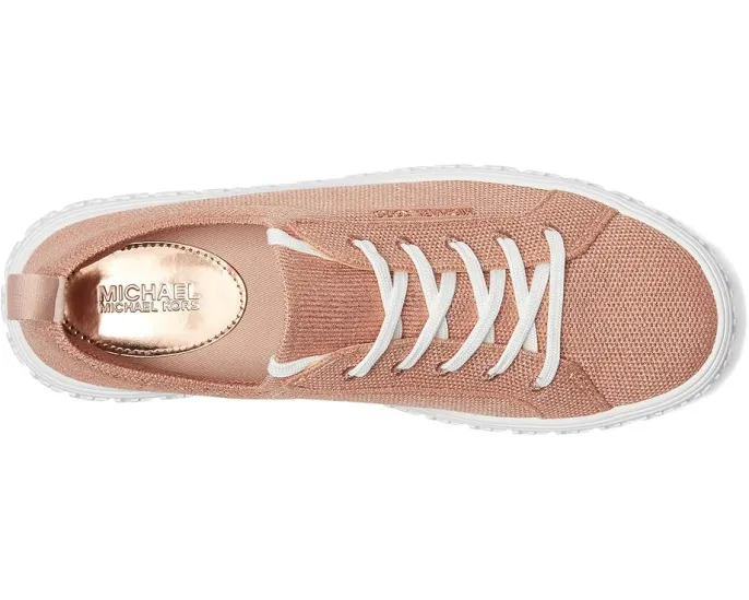 Кроссовки MICHAEL Michael Kors Grove Knit Lace Up с логотипом на подошве и текстильной стелькой