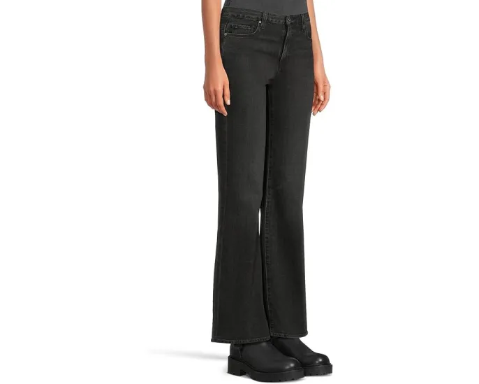 Джинсы Paige Sofia 31 дюйм (78.74 см) в чёрном цвете Solstice с расклешённым низом