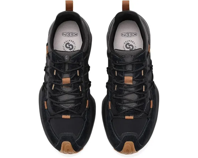Кроссовки UNEEK Trekker KEEN с инновационной шнуровкой черные