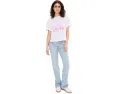 Трикотажный топ Lilly Pulitzer Stella с круглым вырезом и принтом на груди
