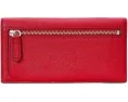 Ультратонкий кожаный кошелек Lauren Ralph Lauren с узором «перекрестная штриховка»