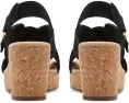 Босоножки Clarks Giselle Dove на клине с перекрещивающимися ремешками