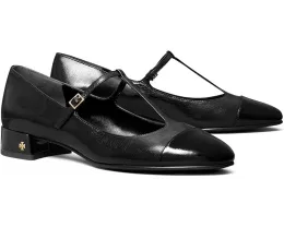 Балетки Tory Burch Cap-Toe T Strap 25MM на блочном каблуке