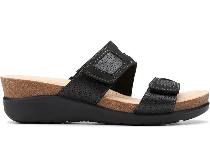 Босоножки Clarks Calenne Maye на микроклине с застежкой велькро