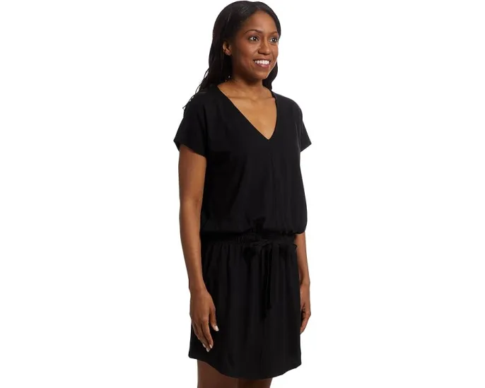 Платье Lilla P Elastic Waist с V-образным вырезом и резинкой на талии