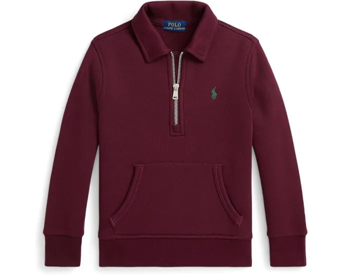 Полузипованный свитшот Polo Ralph Lauren Fleece Quarter-Zip для малышей и детей