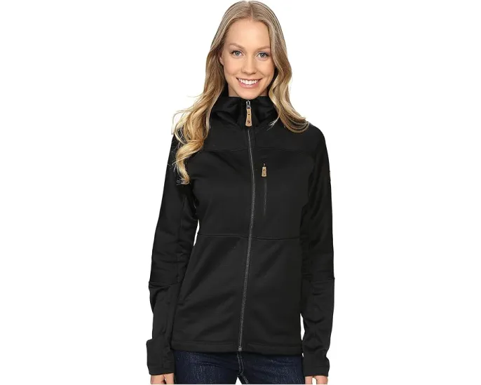 Толстовка Abisko Trail Fleece от Fjällräven с отводом влаги и капюшоном