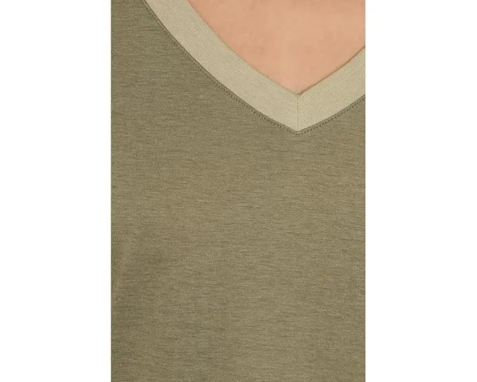 Ночная сорочка-рубашка Hanro Laura с коротким рукавом и карманами