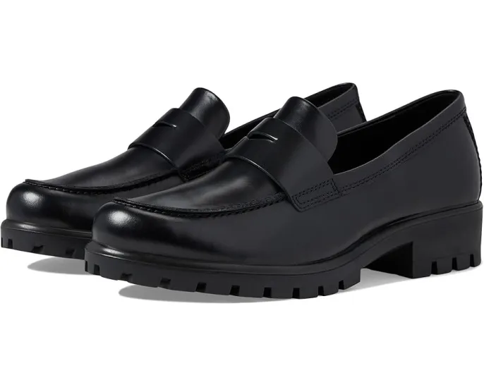 ECCO Мокасины Modtray Penny Loafers из цельной кожи с тракторной подошвой