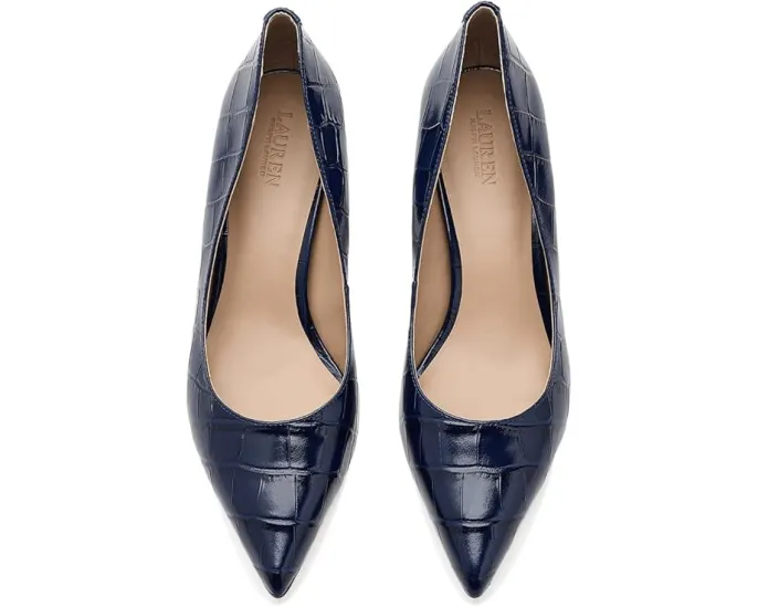 Туфли Adrienne из тисненой кожи крокодила Lauren Ralph Lauren