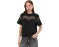 Футболка AllSaints Lisa Lace Tee с кружевными вставками