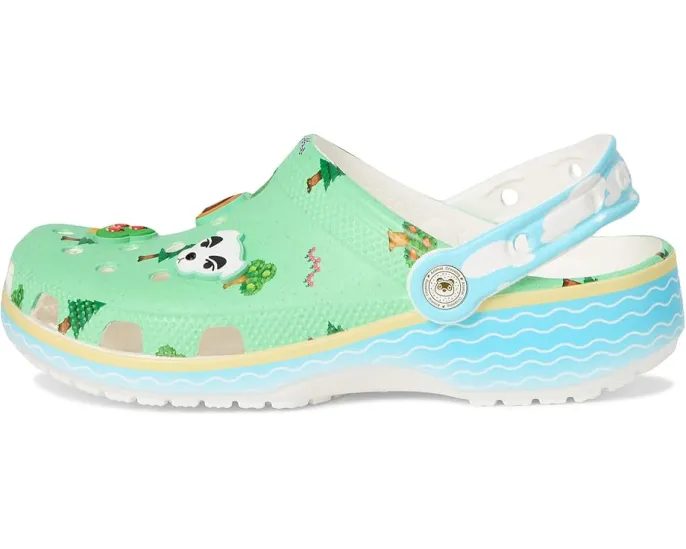 Классические кроксы Crocs Kids Animal Crossing с фигурками персонажей для детей