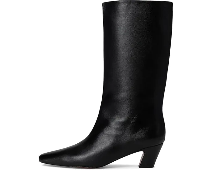 Ботинки Cleo Kicked Heel Calf Boots до икры на каблуке из спилка Loeffler Randall