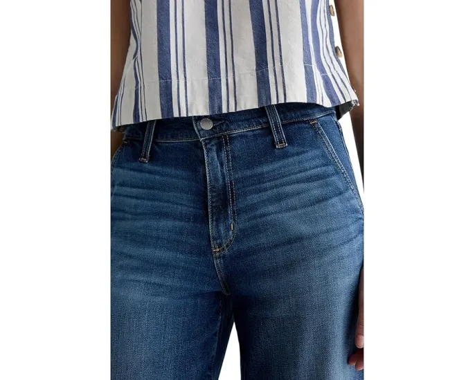 Джинсы AG Jeans Stella с заниженной талией и палаццо в оттенке индиго