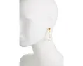 Линейные серьги Golden Bloom Linear Earrings от Kate Spade New York с жемчугом