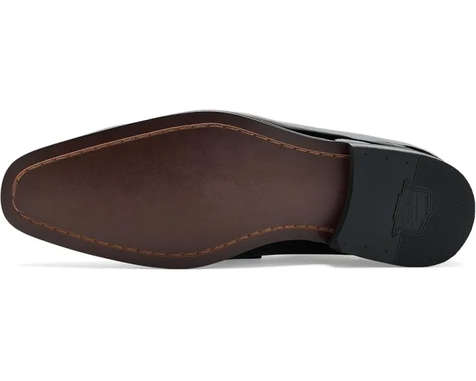 Florsheim Лоферы Tux Plain Toe Strap Slip-On в черном лаковом цвете