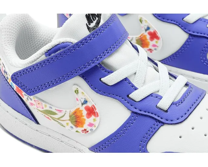 Кроссовки Nike Kids Court Borough Low FL для малышей на липучке