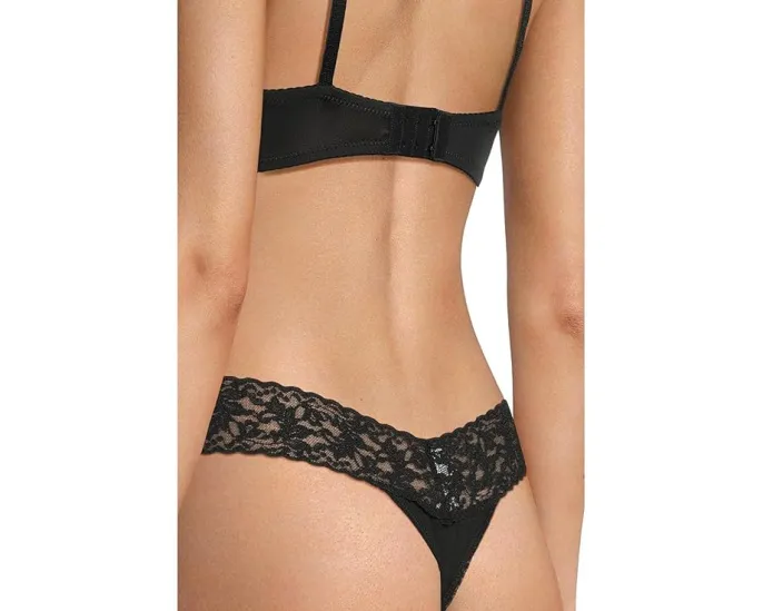 Стринги Hanky Panky из органического хлопка с кружевной резинкой