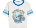 Футболка NFL Detroit Lions с полосатым ярмом Ringer Junk Food Clothing Kids