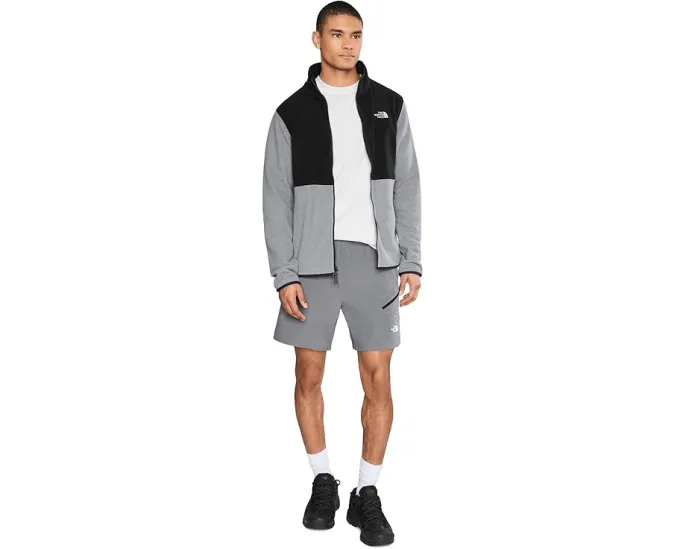 Толстовка The North Face Glacier Fleece Colorblocked в цветном блоке с карманами