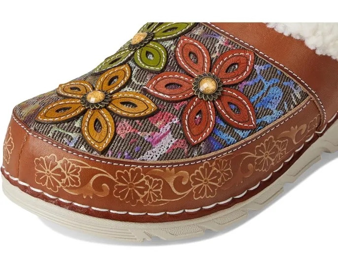Клоги L'Artiste by Spring Step Honestela с тиснением и текстильной подкладкой