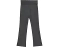 Детские брюки клеш Adidas Black Grey Melange с отворотом