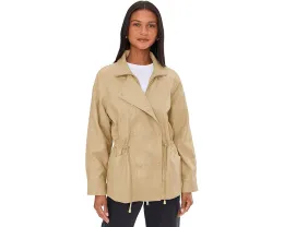 Анорак с кулиской на талии из искусственной кожи Avec Les Filles