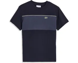 Футболка Lacoste с цветными вставками для школьников