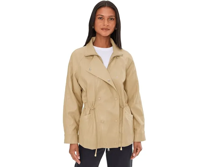 Анорак с кулиской на талии из искусственной кожи Avec Les Filles