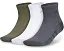 Носки Adidas Cushioned 3.0 3-Pack Quarter Socks хлопковые белые