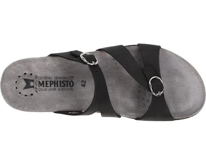 Босоножки Mephisto Hannel без задника на пробковой стельке с регулируемыми ремешками