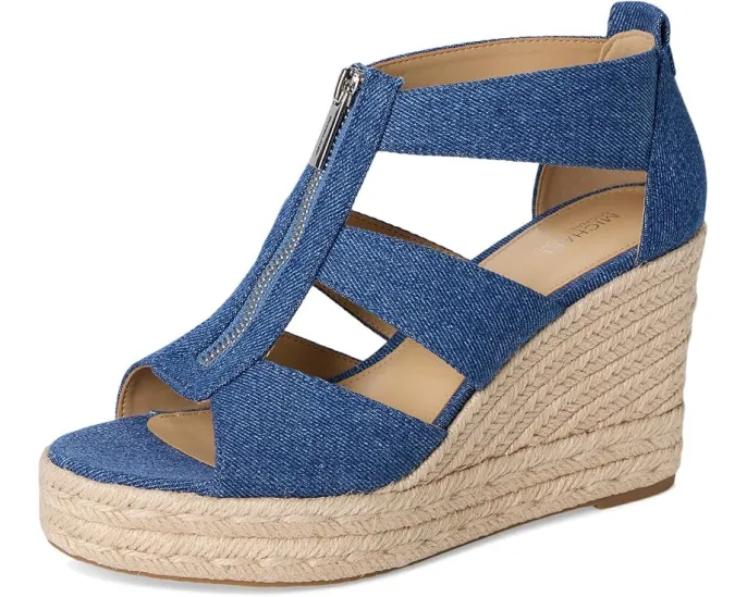 Сандалии Etta Wedge на танкетке с платформой из джута MICHAEL Michael Kors