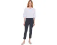 Mixed Signals - Knit Woven Combo Top With Balloon Sleeves