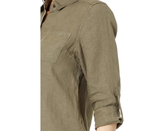 Рубашка Michael Stars Spencer Pocket с длинным рукавом и накладным карманом