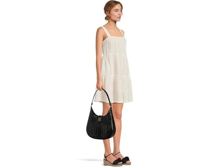 Сумка Brahmin Fallon Slim Shoulderbag через плечо с поворотным замком и карманами