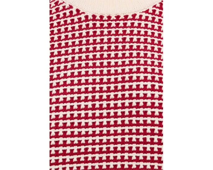 Свитер Madewell Joanna Textured Stitch Cotton Pullover с рельефной вязкой