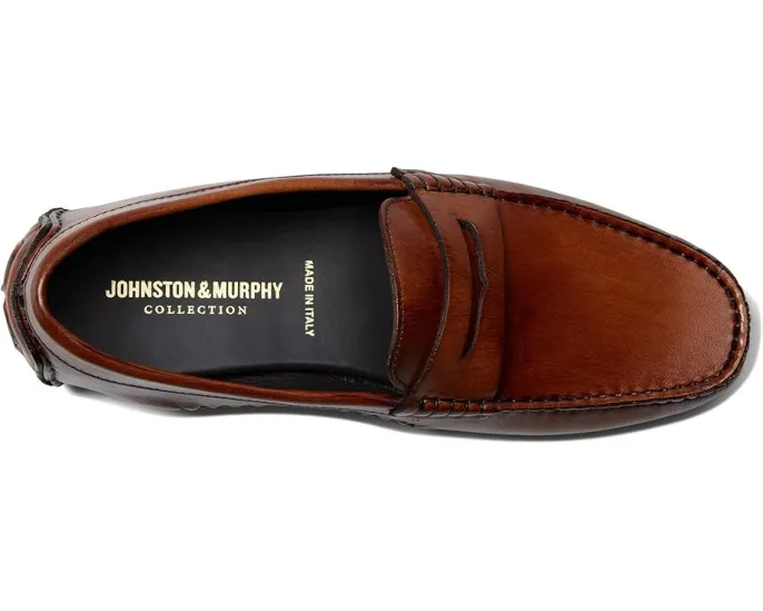 Johnston & Murphy Collection Dayton Penny Loafer из итальянской кожи с гибкой подошвой